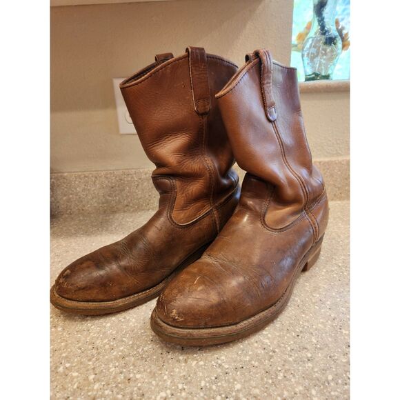 Red Wing Pecos Cowboy Boots Brown Men\'s Size 10 B 790 VTG main image 8